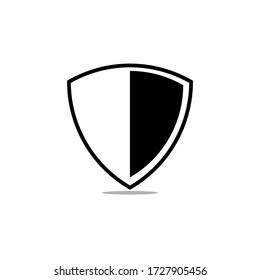 Icono del Escudo del vector, pie, eps 10