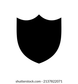 Icono del Escudo del vector en fondo blanco