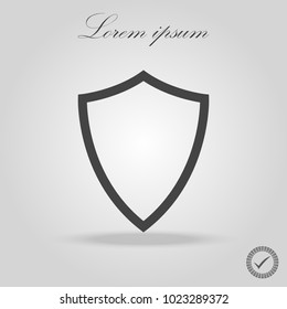 Vector shield icon. Security vector icon. Protection icon. Shield vector icon.