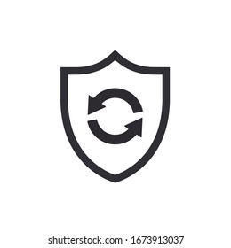 Vector Shield Icon. Security Vector Icon. Protection Icon. Shield Vector Icon. Safety System. Transaction Protection. Protection Of Operations. Virus Protection. Guard Badge. Secure Data Exchange.
