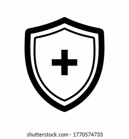 Vector shield icon. Security vector icon. Protection icon. Shield vector icon. Safety system.