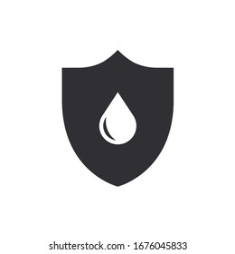 Vector Shield Icon Water Resistant Waterproof Stock Vector Royalty Free Shutterstock