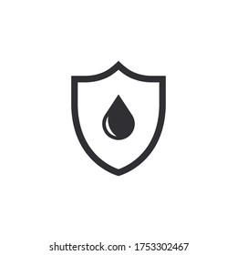 Vector Shield Icon Water Resistant Waterproof Stock Vector Royalty Free Shutterstock