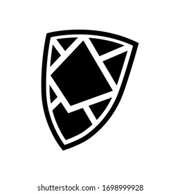 Vector shield icon,flat design best shield vector icon