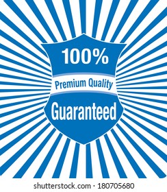 Vector shield label background.