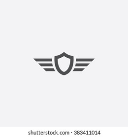 Vector shield wings Icon