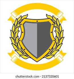 Vector Shield Yellow Color Combination Good Stock Vector (Royalty Free ...