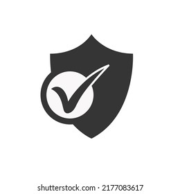 Vector shiled icon, flat design best shield icon