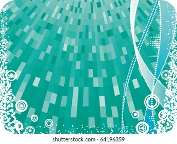 Vector shine green background