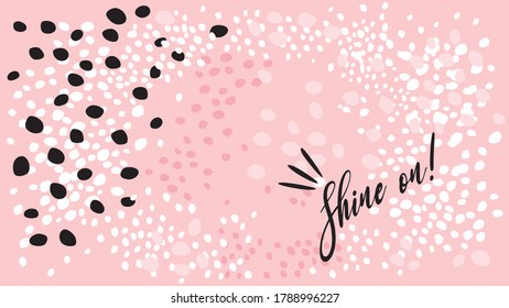 Vector shine on abstract girly background