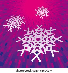Vector shine purple snowstorm