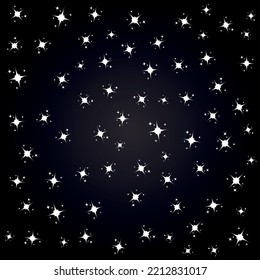 Icono de brillo o brillo del vector aislado en fondo blanco
