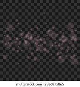 Vector shining bokeh overlay background