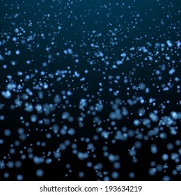 Vector shining particles background.