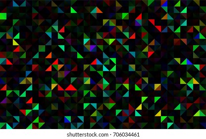 Vector shining triangular background. Creative illustration in halftone style with gradient. The template can be used as a background for cell phones.