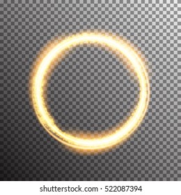 Vector shining twisted glitter comet trails. Special light flare effect