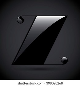 Vector shinny Z letter logo