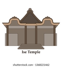 vector shinto shrine icon