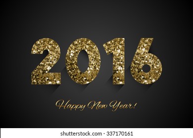 Vector shiny 2016 - HAPPY NEW YEAR - background