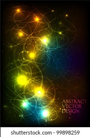 Vector shiny abstract background