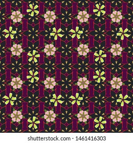 Vector shiny backdrop. Texture of motley foil. Circles seamless pattern. Abstract purple, red and gray geometric modern design. Art deco style.