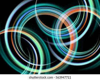Vector Shiny background with color blurred circle. Abstract design