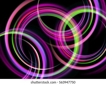 Vector Shiny background with color blurred circle. Abstract design