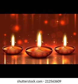 Vector brillante fondo de diwali 