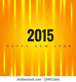 vector shiny background of happy new year 2015