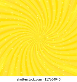 Vector shiny background with ray of light. orange background template.