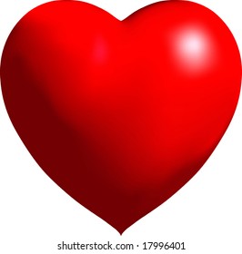 Vector Shiny Balloon Heart