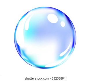 Vector Shiny Blue Ball Stock Vector (Royalty Free) 33238894 | Shutterstock