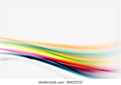 Vector shiny blurred line waves