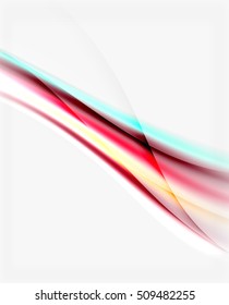 Vector shiny blurred line waves