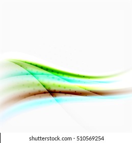 Vector shiny blurred line waves