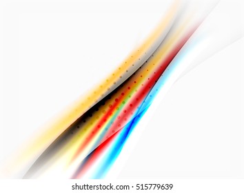 Vector shiny blurred line waves