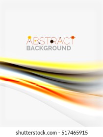 Vector shiny blurred line waves