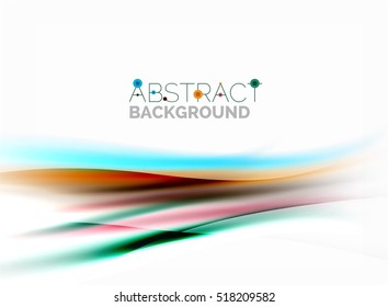 Vector shiny blurred line waves