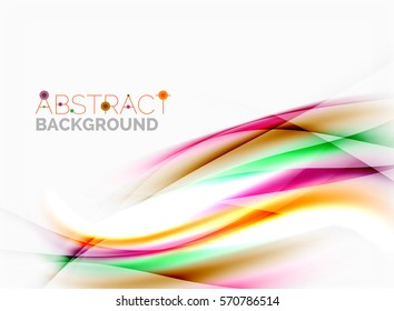 Vector shiny blurred line waves