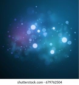 Vector Shiny Circle Bokeh Blurred Lights Stock Vector (Royalty Free ...