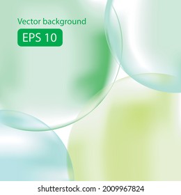 Vectores brillantes círculos en verde