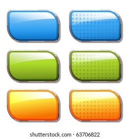 Vector shiny color banners