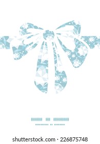 Vector shiny diamonds gift bow silhouette pattern frame