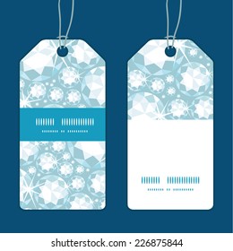 Vector shiny diamonds vertical stripe frame pattern tags set