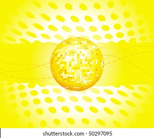 vector shiny disco ball