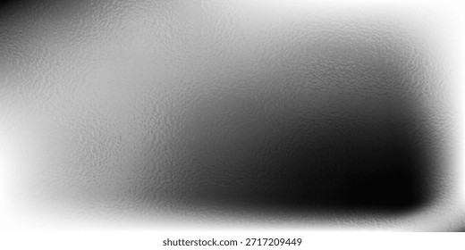 Folha brilhante do vetor ou padrão metálico prata. Textura de vidro fosco transparente, branco fosco e cinza, efeito de desfoque