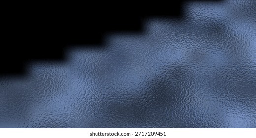 Folha brilhante do vetor ou padrão metálico prata. Textura de vidro fosco transparente, branco fosco e cinza, efeito de desfoque