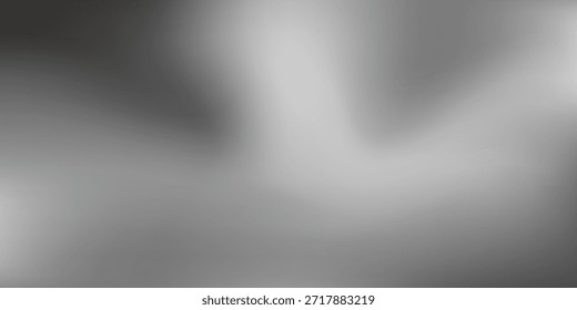 Folha brilhante do vetor ou padrão metálico prata. Textura de vidro fosco transparente, branco fosco e cinza, efeito de desfoque	