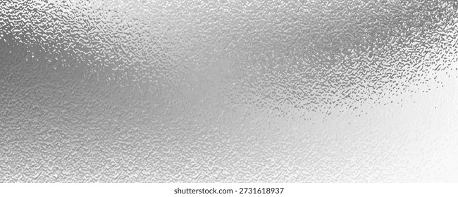 Lámina brillante de Vector o patrón metálico plateado. Textura de vidrio esmerilado transparente, blanco mate y gris, efecto de desenfoque	