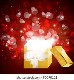 Vector shiny gift box
